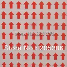 60000 шт/партия 12x9 мм Красная стрела самоклеющаяся бумажная этикетка наклейка, пункт № GU11