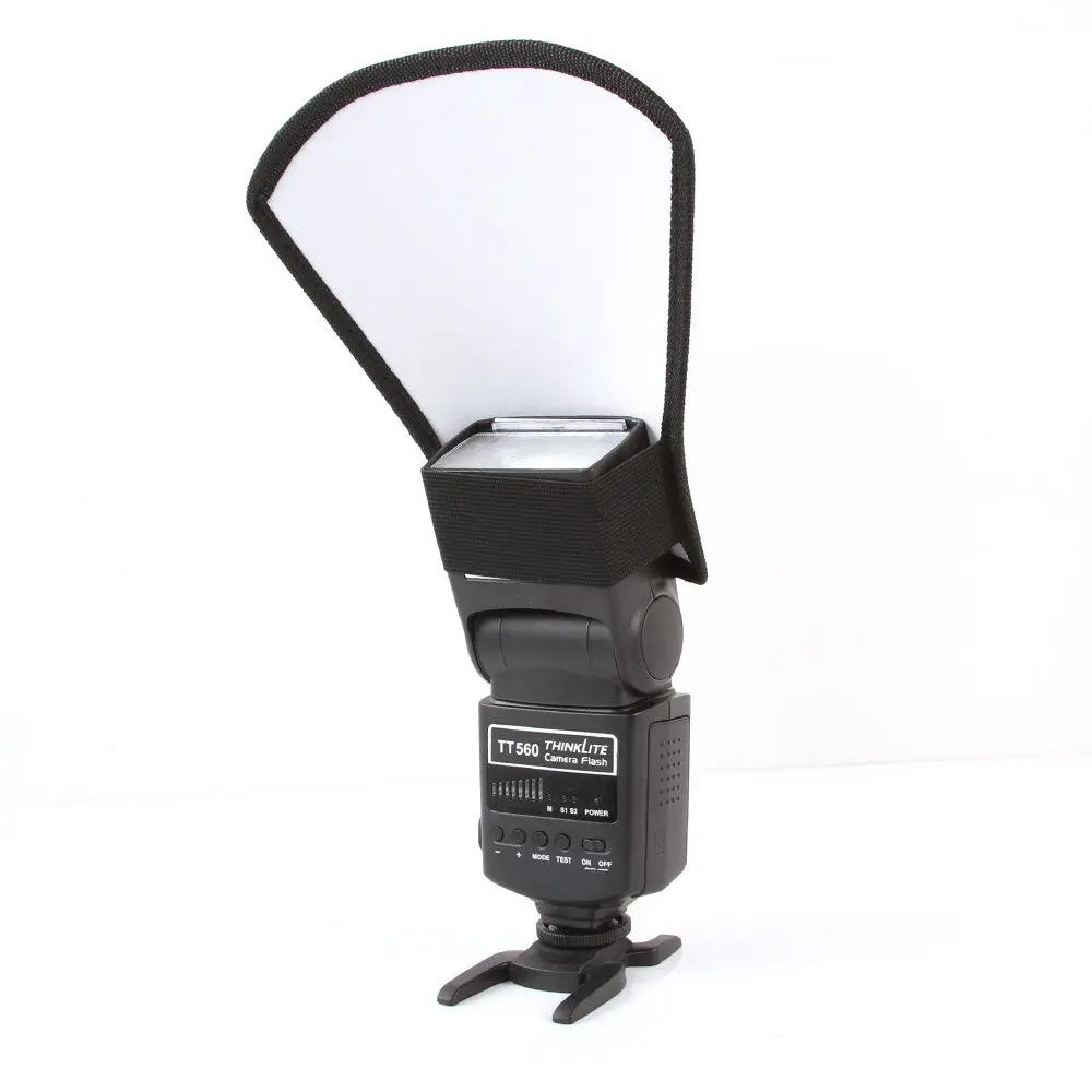 

Flash Speedlite Diffuser Softbox Silver/White Reflector for Olympus Canon Nikon Minolta Sony