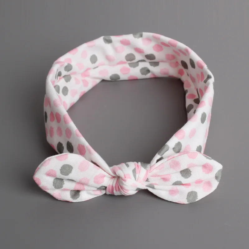 

Creative Comfortable Skin Care Cotton Bowknot Children Headwear Girls Elastic Hair Band Kids Hair Accessories Princess Headbands