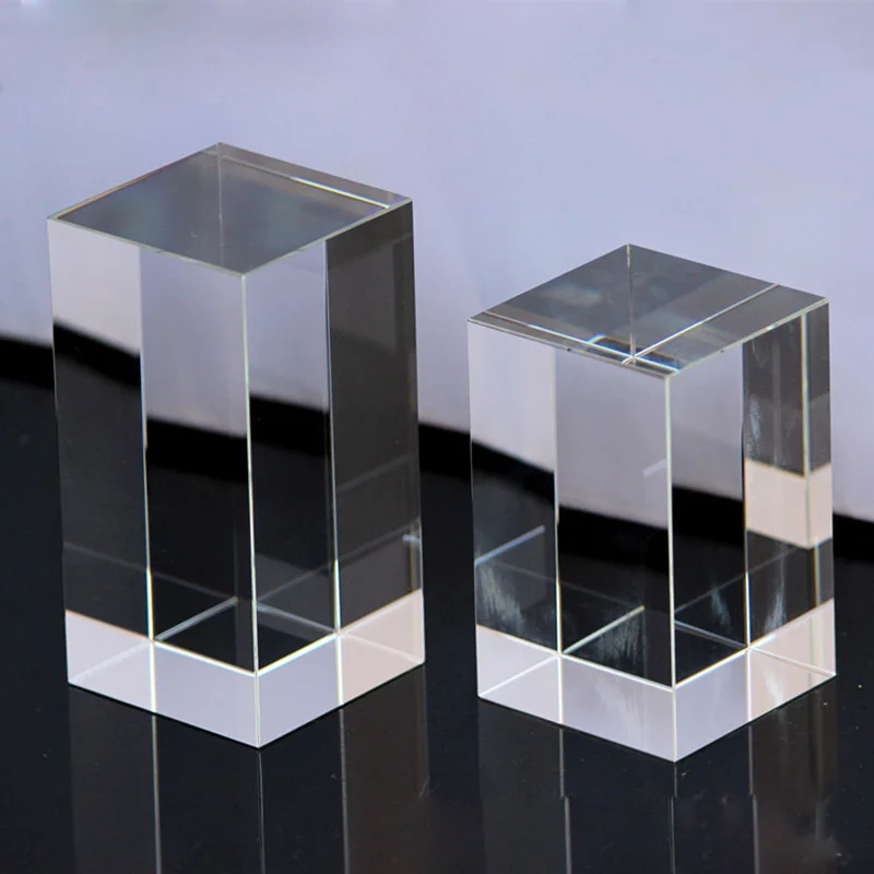Wholesale Blank 3D Laser Engraving K9 Shining Crystal Block Cube for Birthday Gifts