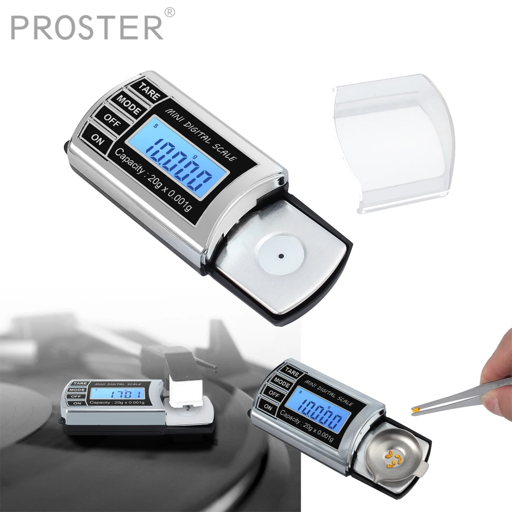 Beste Proster Precisie RECORD NIVEAU Draaitafel Stylus Tracking Force Manometer Voor Toonarm Phono Cartridge 20g 0.001g Schaal Gauge