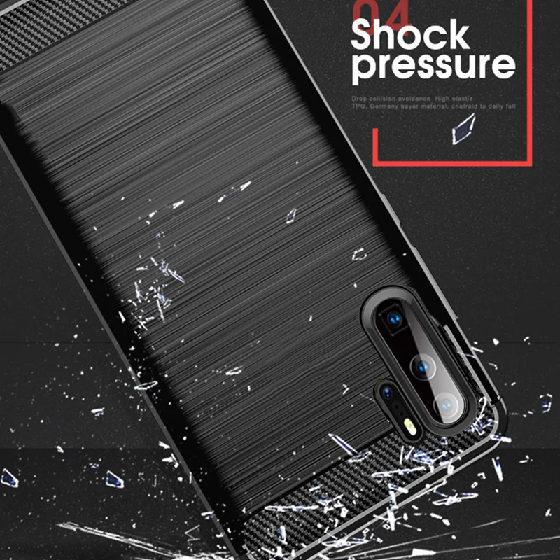 For Huawei P30 Pro Case Carbon Fiber Cover Shockproof Silicone Phone Case For Huawei P30/P 30 Pro Cover Full Protection Bumper