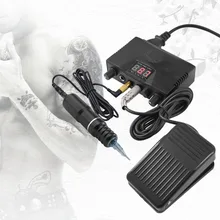 Комплект для татуировки, питание, роторный пулемет, ножной Педальный переключатель, картридж с иглами для боди-арта, шейдерный лайнер, Перманентный макияж