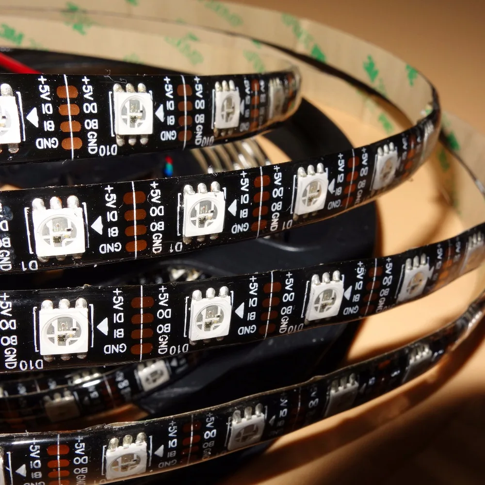 Полноцветная светодиодная Пиксельная лента 4m 60 Светодиодный s/m DC5V WS2813 RGB
