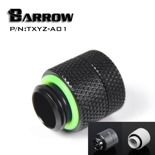 

Barrow TXYZ-A01 Rotary Revolvable Male to Female 13mm Extender Fitting With G1/4" Threads Silvery Black White Color Options