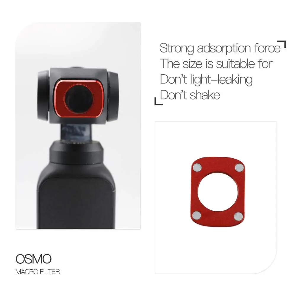 Магнитная Gimbal Камера макрообъектив для DJI Осмо карман ручной карданный Камера лучше съемки эффект аксессуары