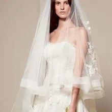 Крышка лица короткие завеса 1.5 X 1.5 м простой кружева аппликации Strech край румяна сетки парики паффи фата LD1636