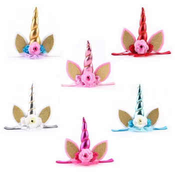 

Hotsale Baby Sequin Unicorn Headband Girls Cute Giltter Hairband Easter Bonus Hair Accessories D0125