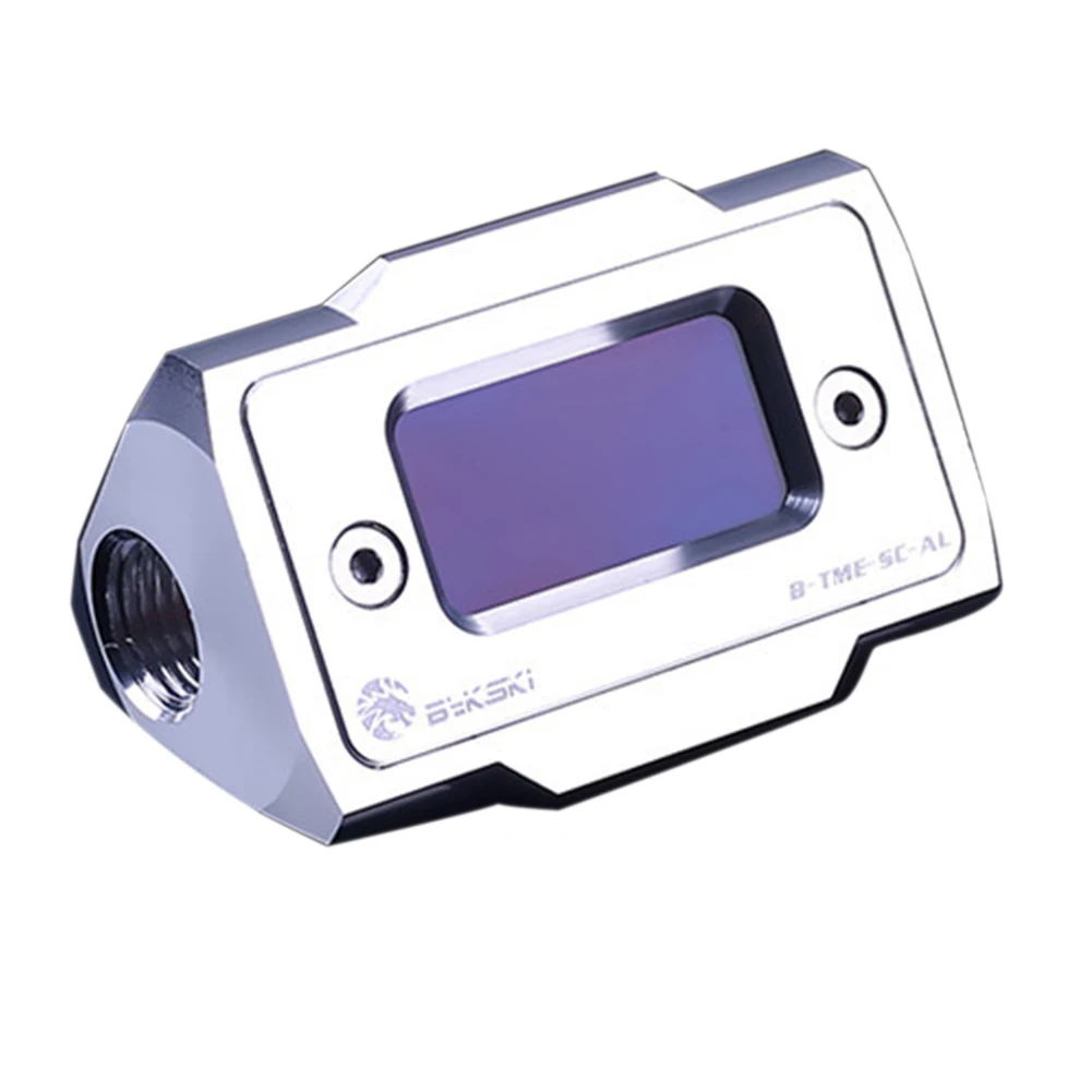

Digital Display Clear Thermometer Aluminum Easy Install Practical Water Cooler System Mini Temperature Meter Real Time Computer
