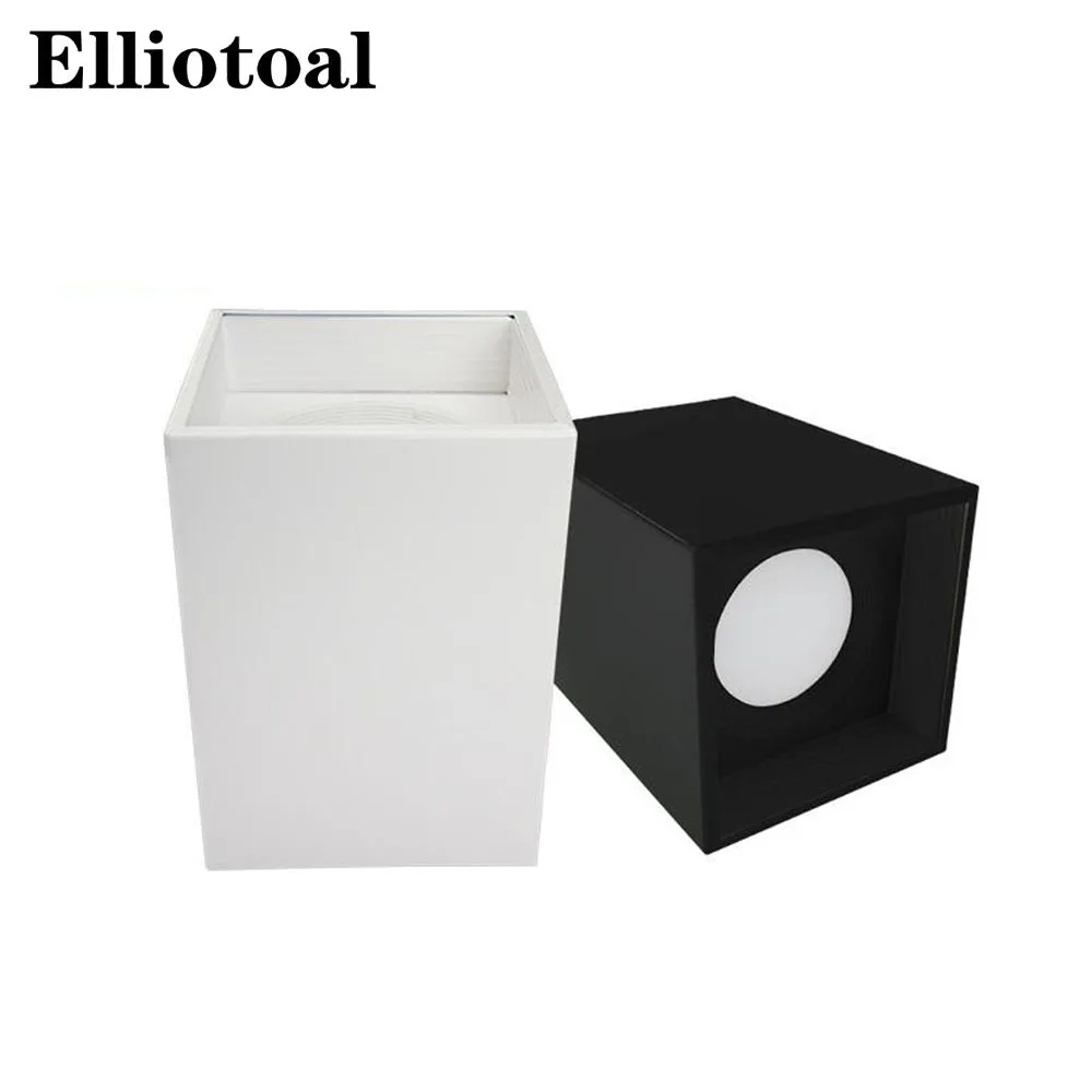 COB LED Downlights 7W 12W 15W 18W Surface Mounted LED Ceiling Lamps Spot Light square LED Downlights AC85-265V