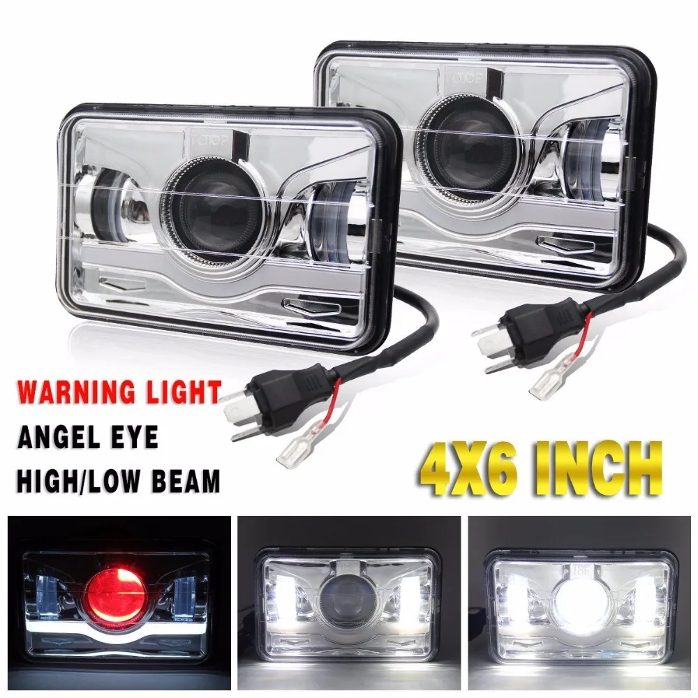 Pair 4x6 inch led headlight CREE LED Headlight DOT Approved