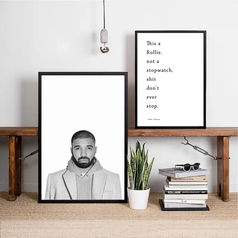 Drake Poster Hip Hop Arte De Pared Impresiones De Lona Drake