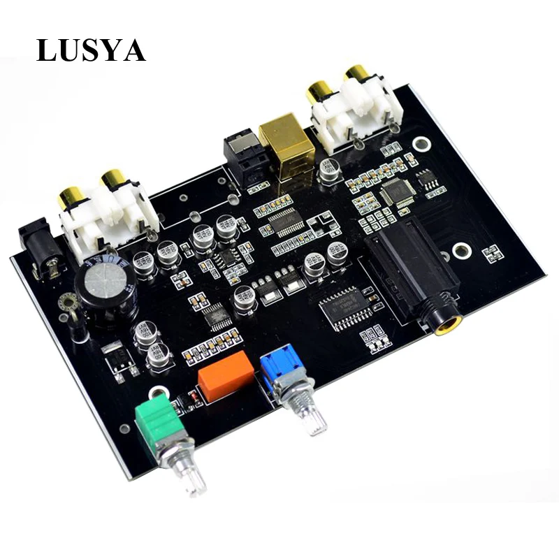 Lusya PCM5100 MS8416 оптическая USB вход, DAC доска с громкости звука Управление Поддержка 96 кГц DC 12V B9-007