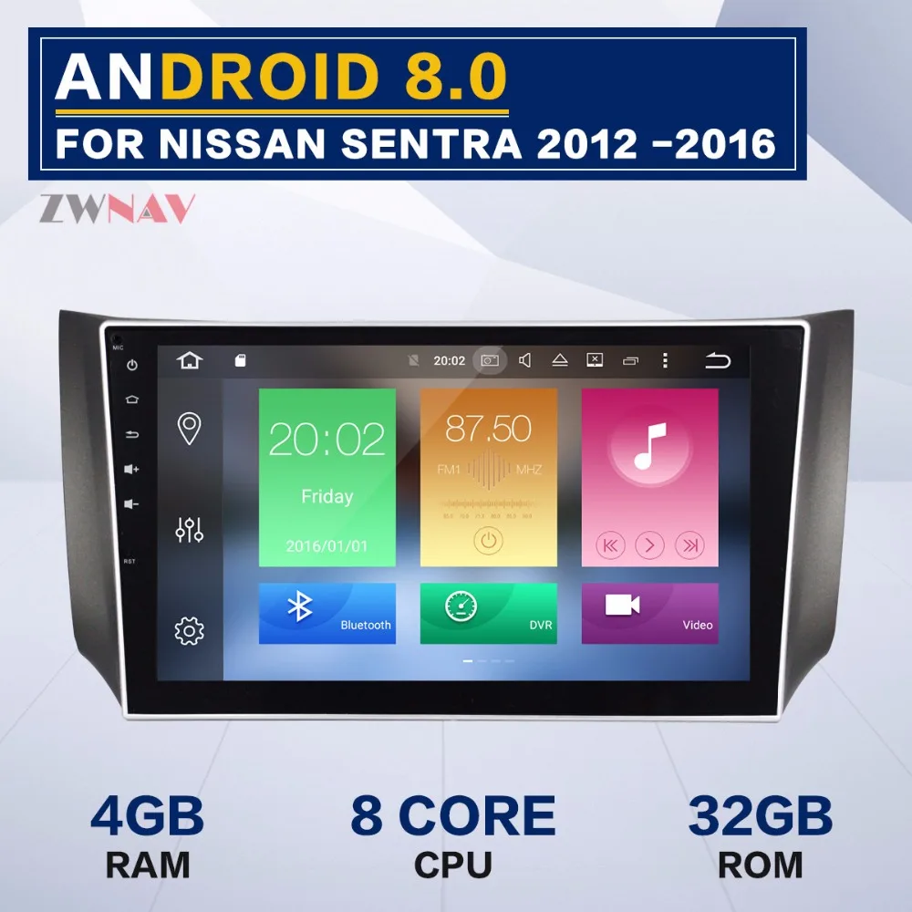 

10.1 Inch Android 8.0 Car DVD Player GPS Navigation Video Head Unit for Nissan sylphy Sentra pulsar (Australia) 2012-2016