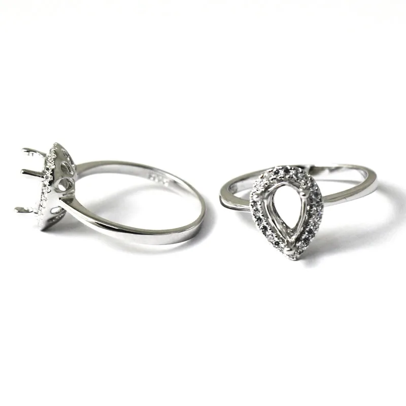 

Beadsnice ID27353 Popular 925 Silver Rings For Women Elegant Forever Wedding Engagement Setting Semi Ring Mount