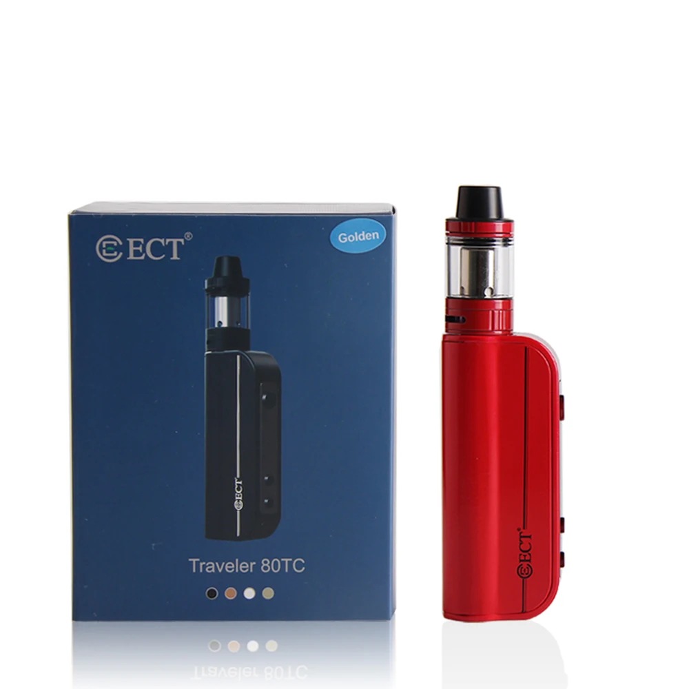 Original ECT Traveler 80TC Mod Kit 80W Electronic Cigarette Box 2200mAh Battery 510 Thread 2.0ml Atomizer Starter Kit Big Vape Original ECT Traveler 80TC Mod Kit 80W Electronic Cigarette Box 2200mAh Battery 510 Thread 2.0ml Atomizer Starter Kit Big Vape