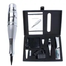 1 Set Complete USA biotouch Merlin Tattoo machine Kits Permanent Makeup Cosmetic Kit With Foot Pedal Tattoo Gun Needles