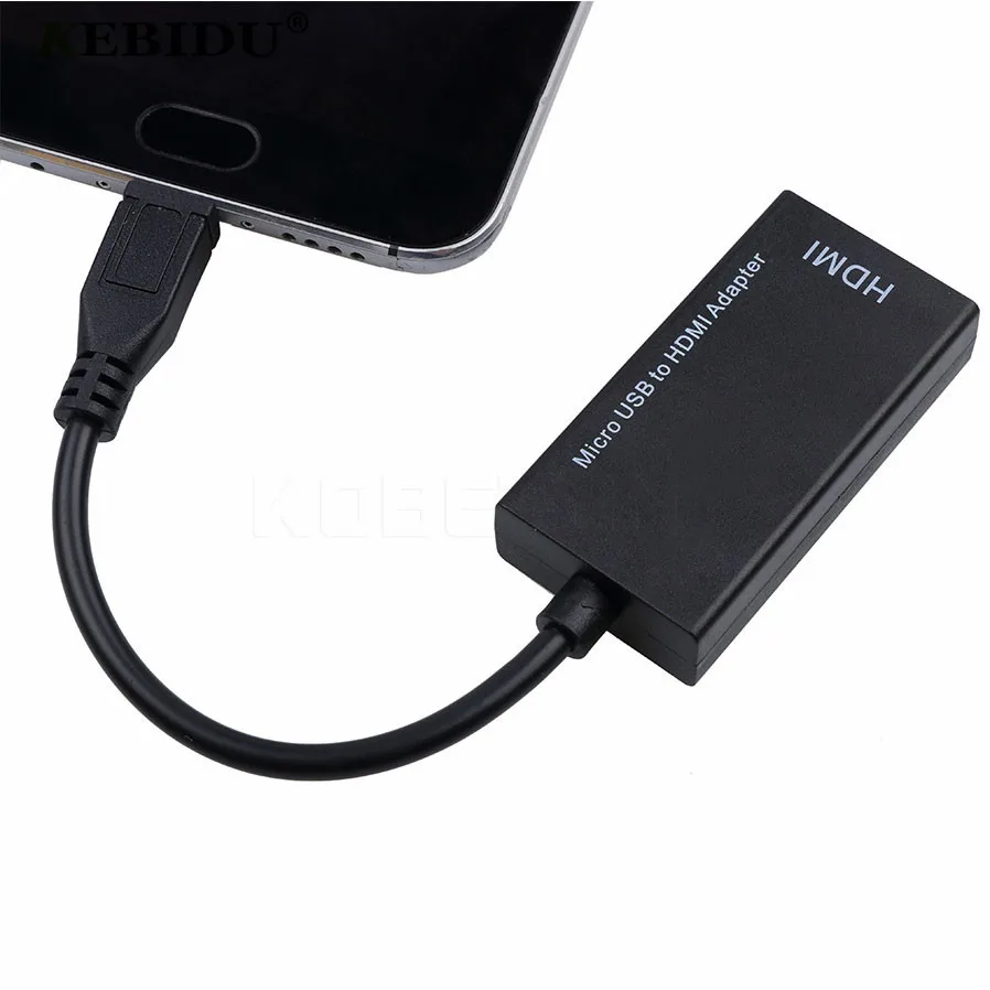 KEBIDU HD 1080P Micro USB к HDMI Женский Кабель-адаптер для MHL устройства Адаптеры HDTV для samsung Galaxy HUAWEI