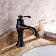 Washroom Wet Bar Bathroom Bath Vessel Sink Faucet Oil Rubbed Bronze antique black Single Hole handle