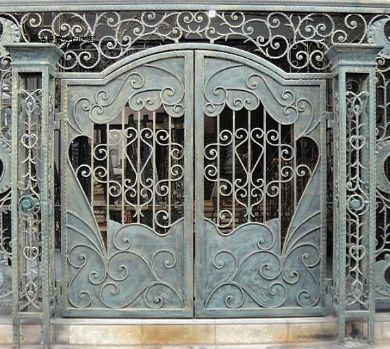 Luxury iron door wrought iron gates wrought iron gates double security door  entry door|door car|door keydoor gsm - AliExpress