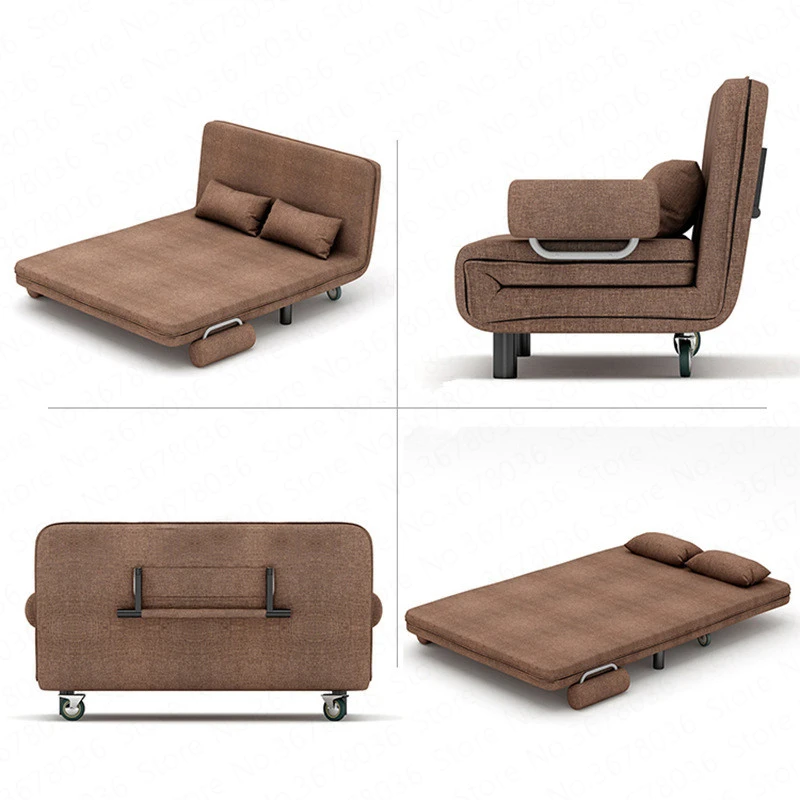  Sofa Bed Dual-use Living Room Multi-function Foldable Single Bed Economy Small Apartment Bedroom Sm