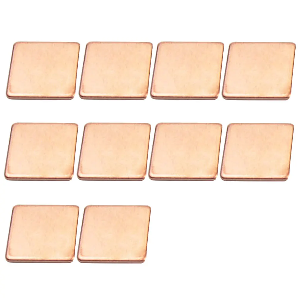 

10pcs Laptop Graphics Card Computer Smooth Heat Sink Dissipation Mini Sheet Thermal Pad CPU Copper Shim GPU Cooler