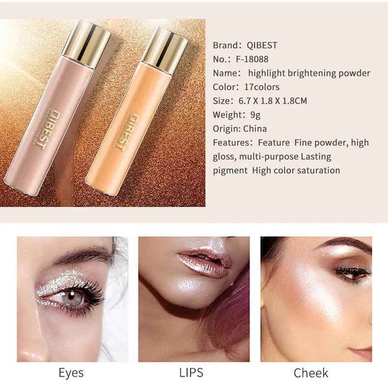 

Shining Eyeshadow Glitter Powder Glitters Sequined Natural Eye Shadow Cosmetics @ME88