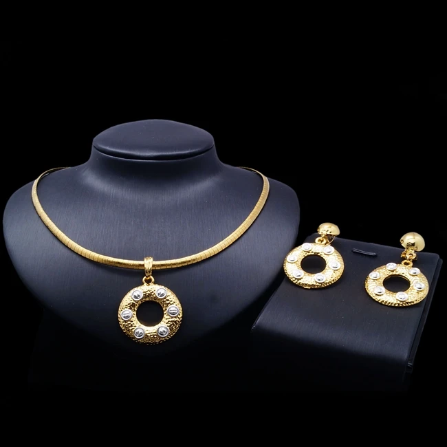 2017 Powell wholesale necklace earring jewelry set in latest design