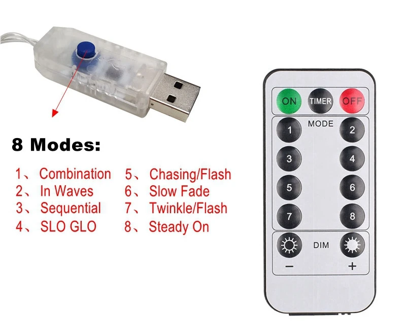 USB 5V светодиодный гирлянда с пультом дистанционного управления 5 M/10 M Серебряный медный провод светодиодный Рождественский гирлянда для праздничной вечеринки Свадебный декор