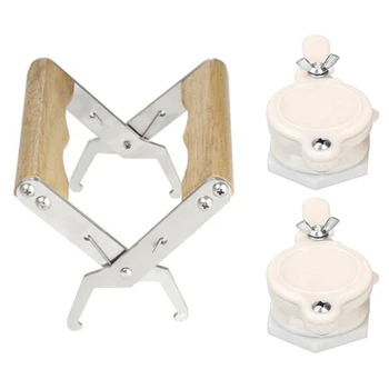 

Frame Grip Holder Stainless Steel Hive Frame Holder + 2Pack Honey Gate Valve Food Grade Plastic Honey Extractor Honey Tap Tool