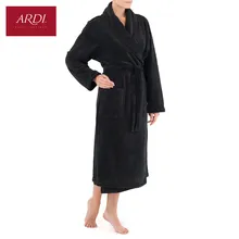 Теплый халат из супер-мягкого флиса-микровелюра с двусторонним ворсом R2415-49