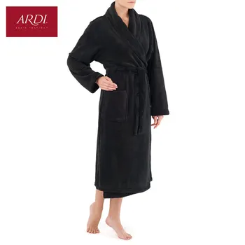 

Warm dressing gown from super-soft fleece-microvelour with double-sided pile R2415-49