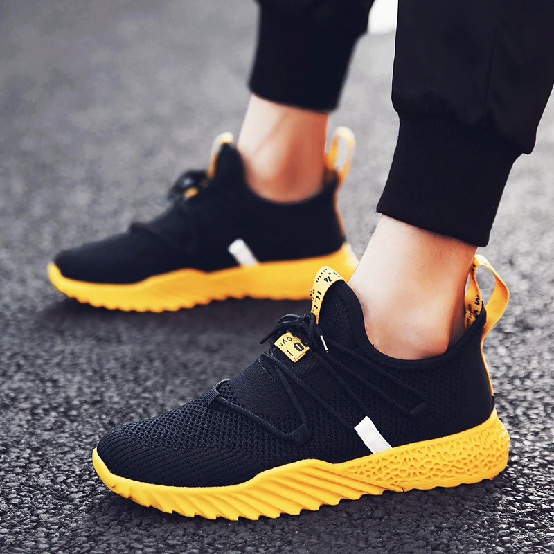 

Flying Weave Breathable Sneakers For Men's Shoes Summer Outdoor Men's Casual Shoes Comfort Walking Shoes Man For Drop Shipping