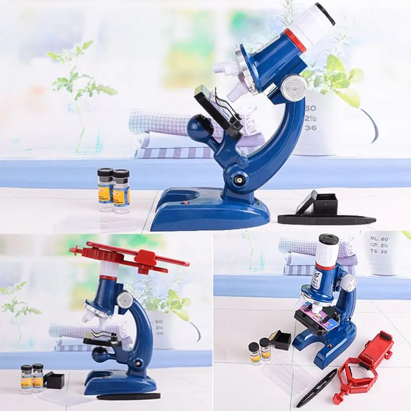 OOTDTY 100X-1200X Биологический микроскоп комплект w/держатель мобильного телефона обучающая игрушка в подарок