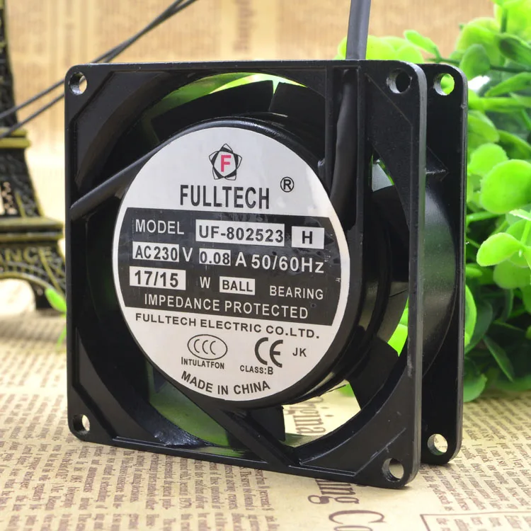 FULLTECH UF 802523H 8025 8 см AC 230V 0.08A сервер инвертор Вентилятор