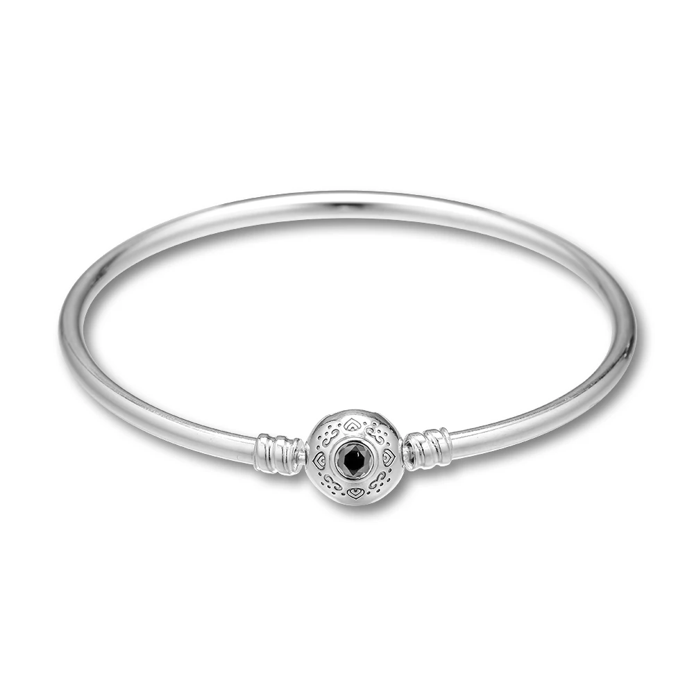 

CKK Silver 925 Jewelry Princess Jasmine & Aladdin Bangle For Women Sterling Silver Original Bracelet Mother's Day Gift