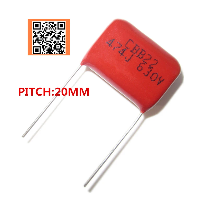 10PCS CBB22 Capacitor 400V 105J 1uF 400V//105J Pitch 20mm 22*14*7MM
