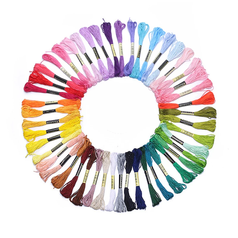 

Sewing Skein Threads Polyester Colourful Cotton Embroidery Thread Handmade Accessories Similar DIY Sewing Tool Cross Stitch