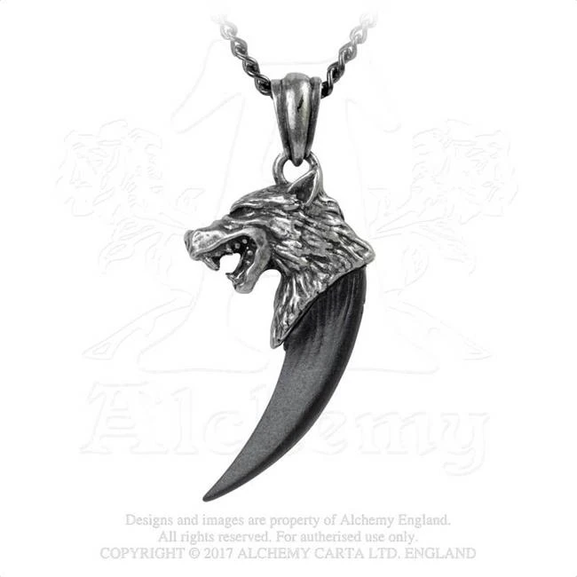 Alchemy of England P788 Wolf Macht Pendant Pewter