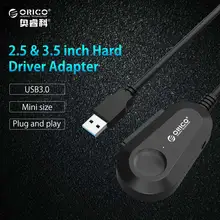 ORICO 35UTS-BK Sata to USB3.0 Support Sata1/2/3 Hard Disk Drive SSD 7+15pin Built-in 20cm Cable 12V Power Adapter EU/UK/US Plug