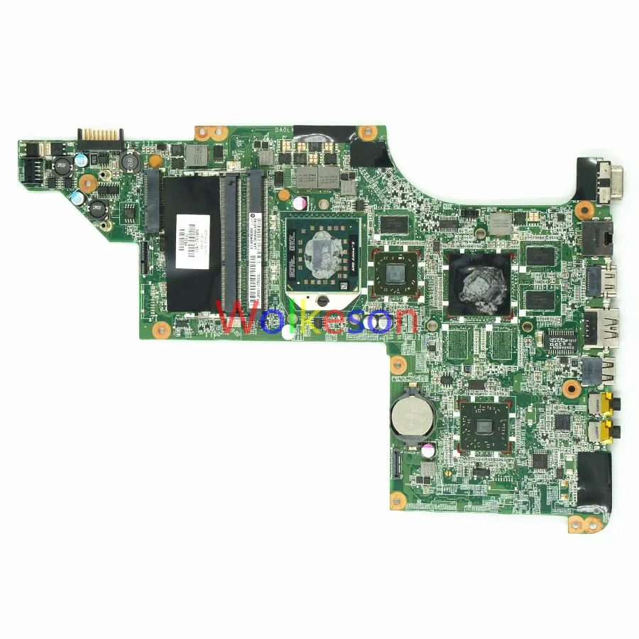 SHELI для hp Pavilion DV6 3000 DV6Z материнская плата ноутбука 595133 001 HD5470 GPU DDR3 тест