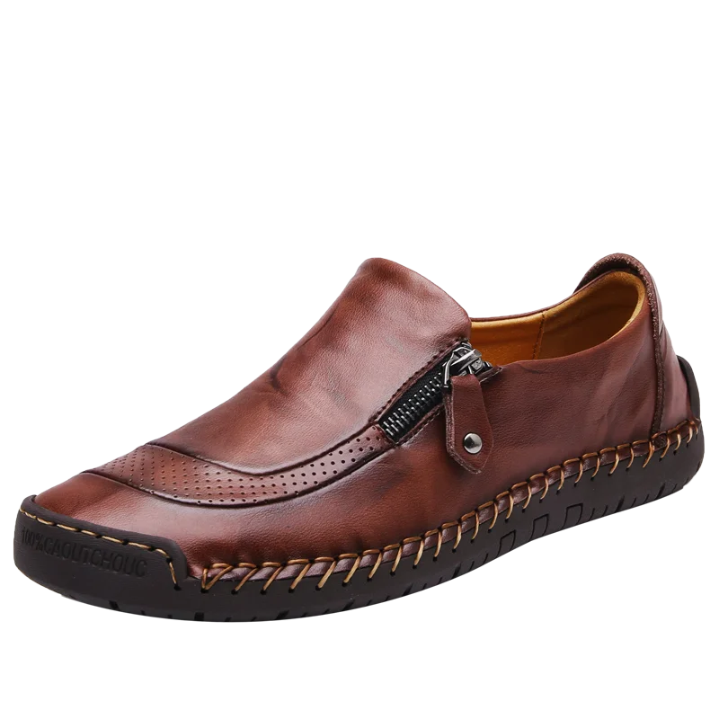 

Shoes 2018 New Genuine Leather Men Moccasin Slip On Sneakers Flat High Quality Causal Men Shoes Male Breathable Boat Shoes 671