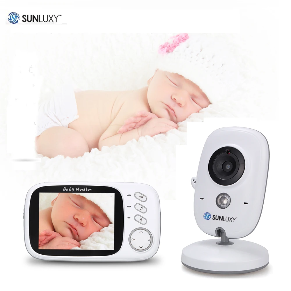 bilder für SUNLUXY Baby Monitor 3,2 zoll 2,4 GHz Drahtlose Farbe LCD Baby kamera VOX Wecker Audio Video IR Nachtsicht Babycam batterie bilder für SUNLUXY Baby Monitor 3,2 zoll 2,4 GHz Drahtlose Farbe LCD Baby kamera VOX Wecker Audio Video IR Nachtsicht Babycam batterie