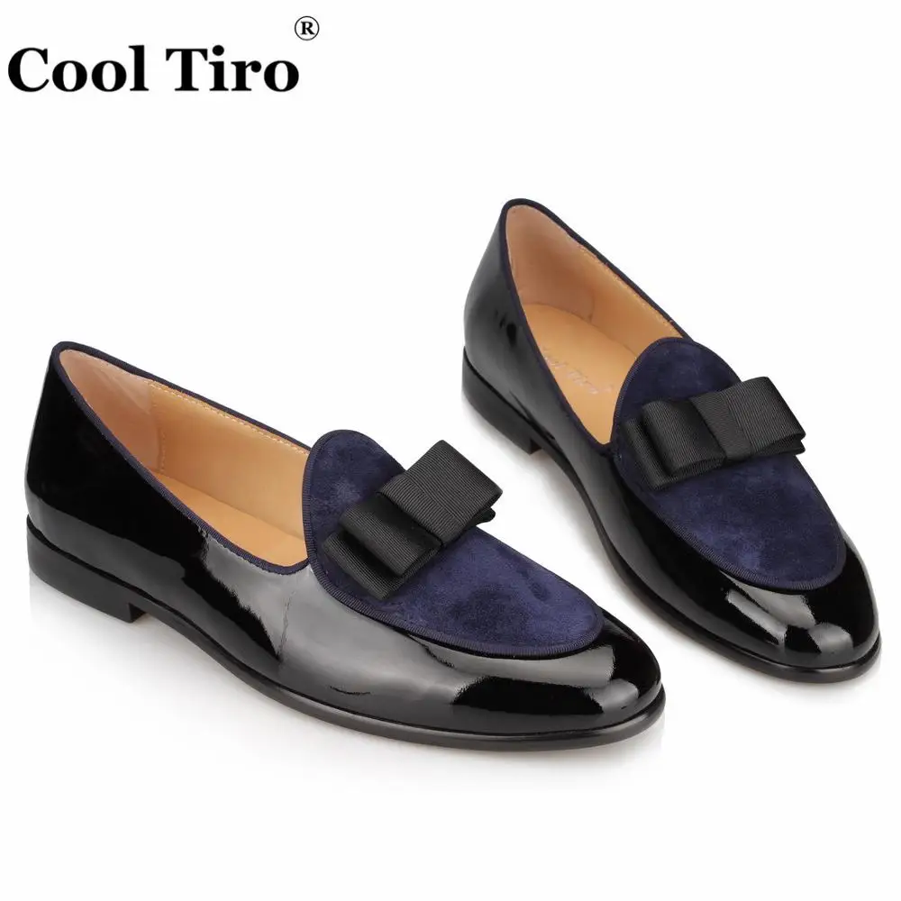 Blue Suede loafers Bow (5)