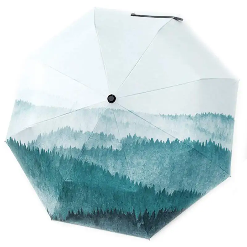 

Windproof Fashion Portable Flower Travel Umbrella For Sun Protection UV Protection Umbrella Rain Women Gift to Friends
