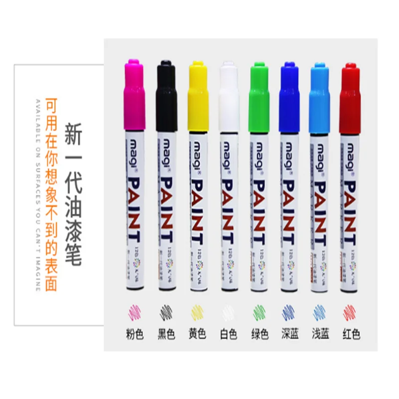 

Paint Pen White Marker DIY Graffiti Pen Color Can Not Wipe The Tire Touch Up Pen Free Shipping