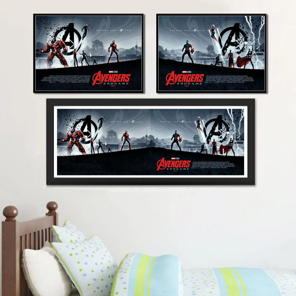 

P501 The Avengers 4 Endgame 2019 Hot New Superhero Movie Art Painting Silk Canvas Poster Wall Home Decor