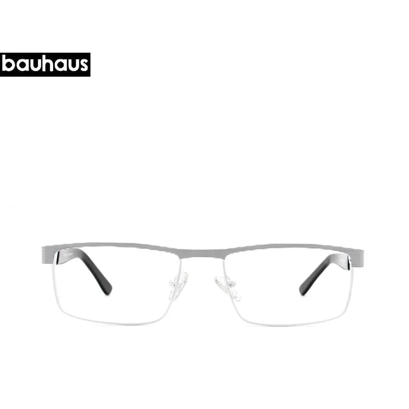 Bauhaus 2017 полный обод бренд Бизнес старинные металлические Очки Для мужчин Мужчины Близорукость чтения оптических Оправы для женских очков