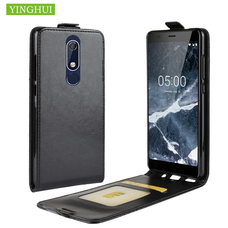 

Phone case For Nokia 5.1 Retro Book Luxury PU Leather Case Flip Cover Flip Vertical Cover Bag For Nokia 5 2018 protective case