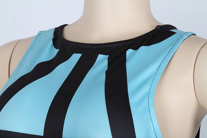 Kostlich Summer Dress New Fashion Women O-Neck Sleeveless Plaid Sexy Bodycon Mini Dress Plus Size Party Night Club Wear Vestidos (5)